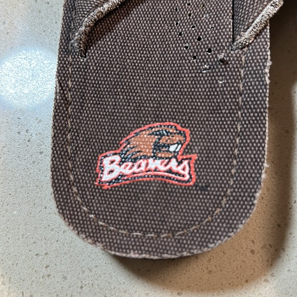 Oregon State University Canvas flip Flops NWT - Picture 3 of 9